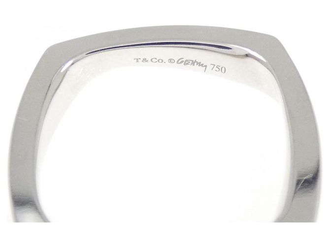 Tiffany & Co Anello Torque Tiffany sottile in oro bianco D'oro - vista 4