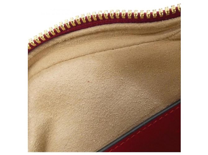 Borsa a tracolla in pelle rossa Gucci Rosso - vista 8