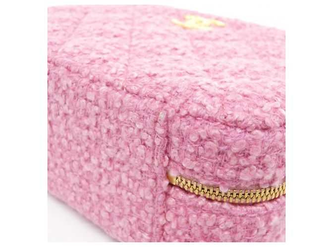 Borsa in tweed rosa Chanel AS3318 - vista 3