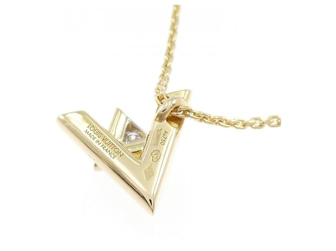 Collana Louis Vuitton Vault One PM D'oro - vista 4