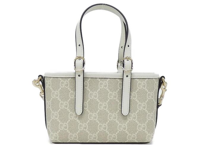 Borsa Gucci GG Emblem Bianco - vista 2