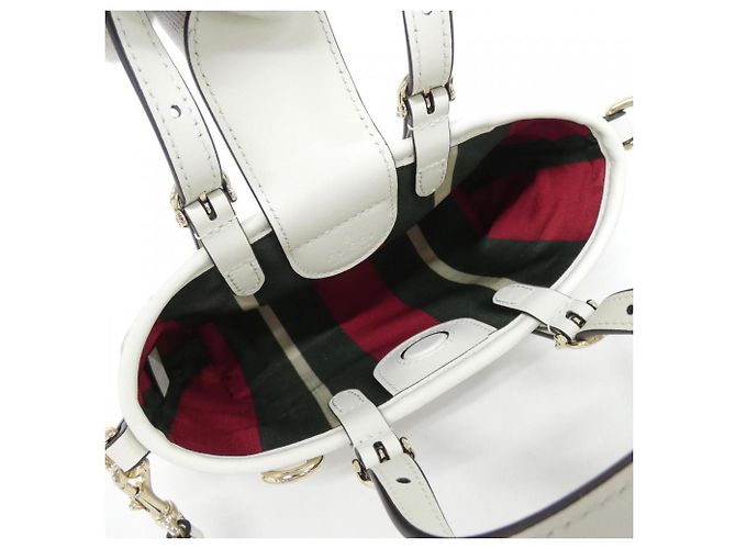 Borsa Gucci GG Emblem Bianco - vista 5