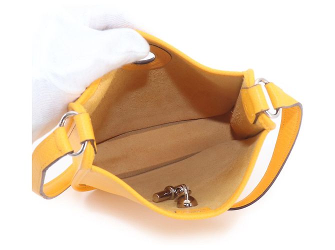 Hermès Borsa a tracolla Hermes Vespa TPM Giallo - vista 6