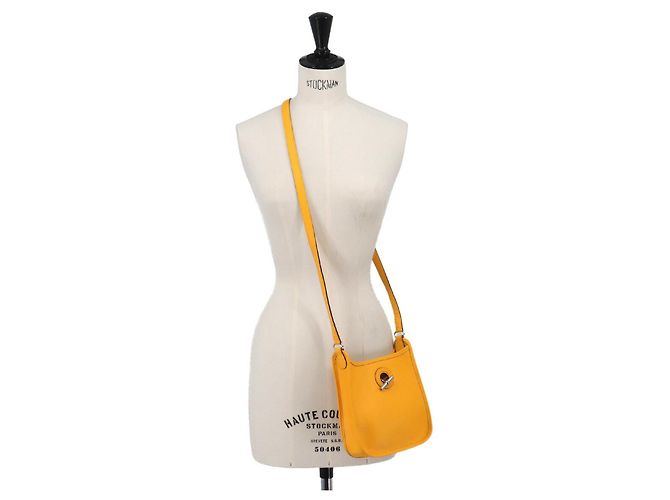 Hermès Borsa a tracolla Hermes Vespa TPM Giallo - vista 9