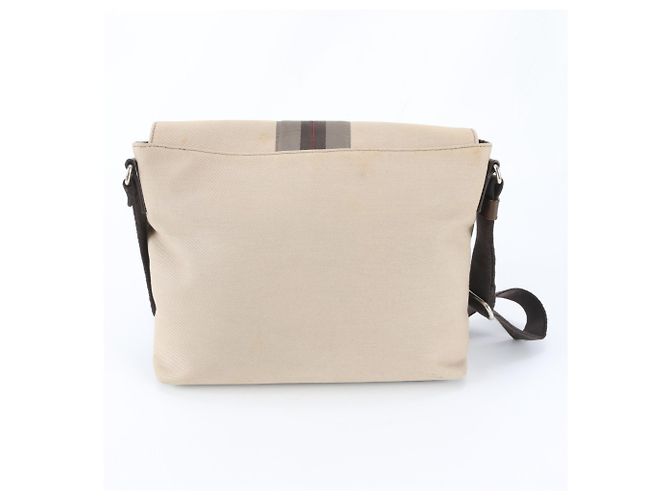 Borsa a tracolla Salvatore Ferragamo Gancini in pelle e tela - vista 3