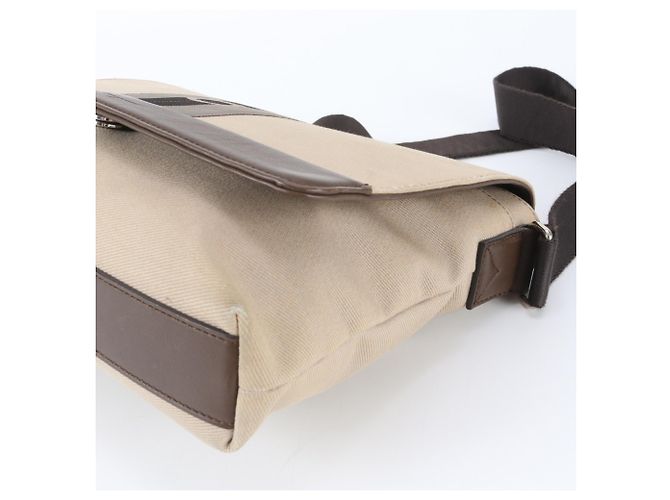 Borsa a tracolla Salvatore Ferragamo Gancini in pelle e tela - vista 4