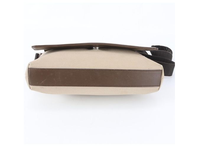 Borsa a tracolla Salvatore Ferragamo Gancini in pelle e tela - vista 5
