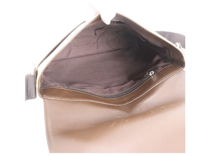 Borsa a tracolla Salvatore Ferragamo Gancini in pelle e tela - vista 7