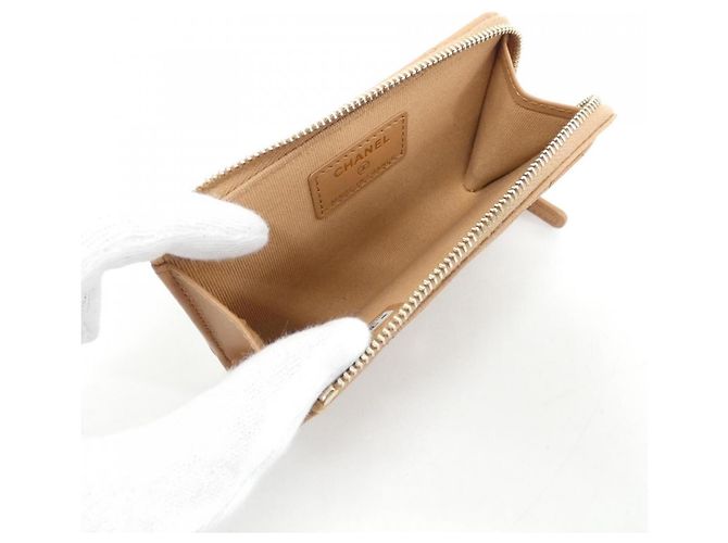 Tarjetero Timeless Classic Chanel Beige - vista 9