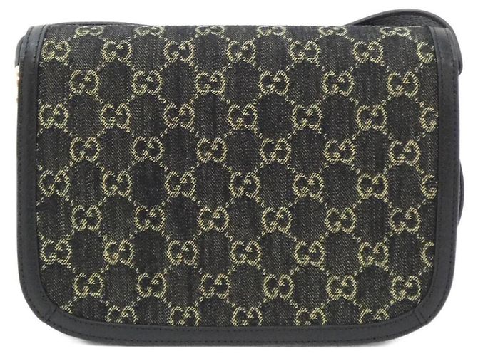 Borsa a Spalla Gucci Horsebit 1955 Nero Crudo - vista 2