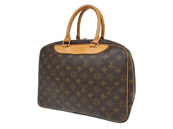 Borsa Louis Vuitton Deauville Monogram Canvas 34 Marrone - vista 2