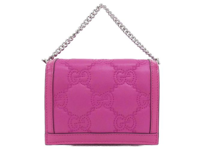 Borsa a tracolla in nylon rosa Gucci - vista 2