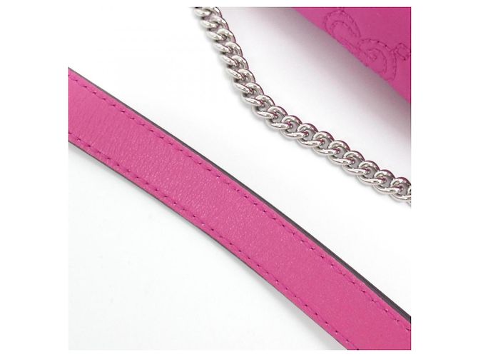 Borsa a tracolla in nylon rosa Gucci - vista 6
