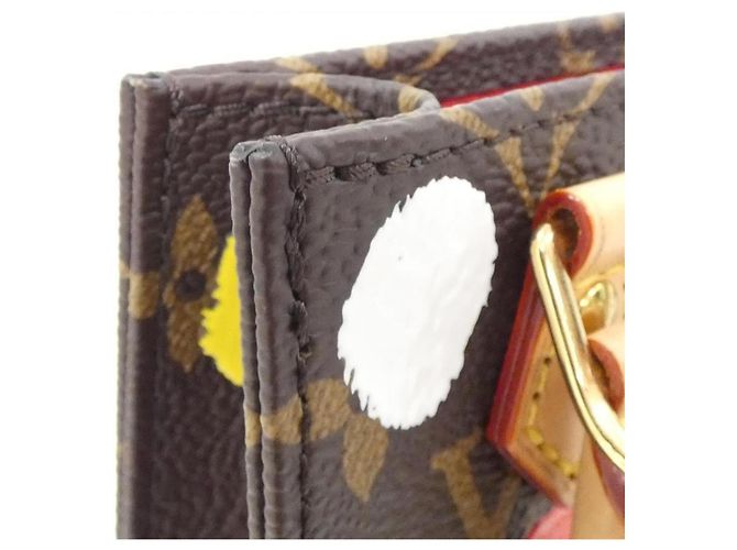 Borsa Louis Vuitton Monogram Petite Sac Plat Marrone Monogramma - vista 3