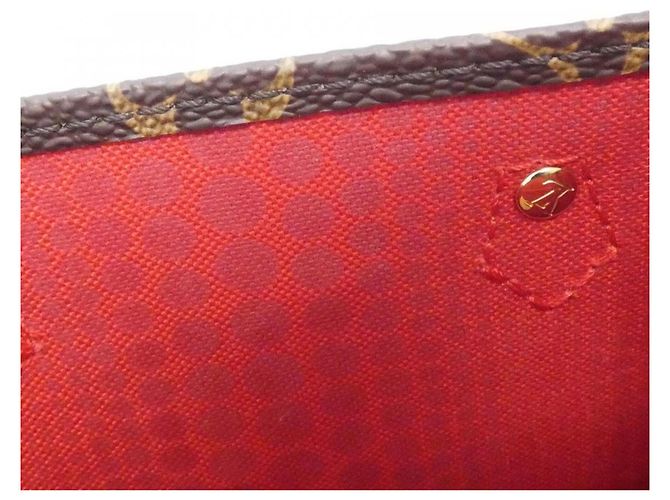 Borsa Louis Vuitton Monogram Petite Sac Plat Marrone Monogramma - vista 7