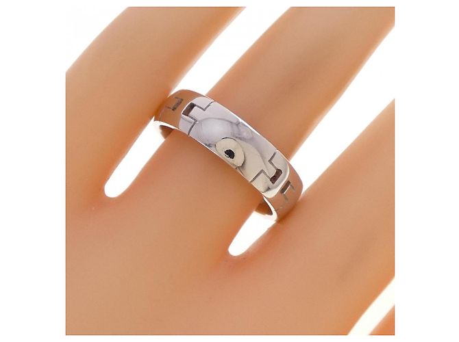 Hermès Ring aus Weißgold Größe 59 - Ansicht 4