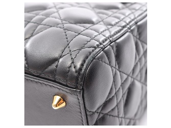 Borsa Christian Dior Lady Medium Cannage Nero - vista 11