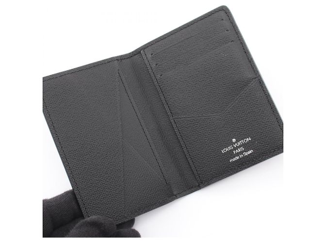 Organizer Louis Vuitton Epi Leather Card Case Black - view 3