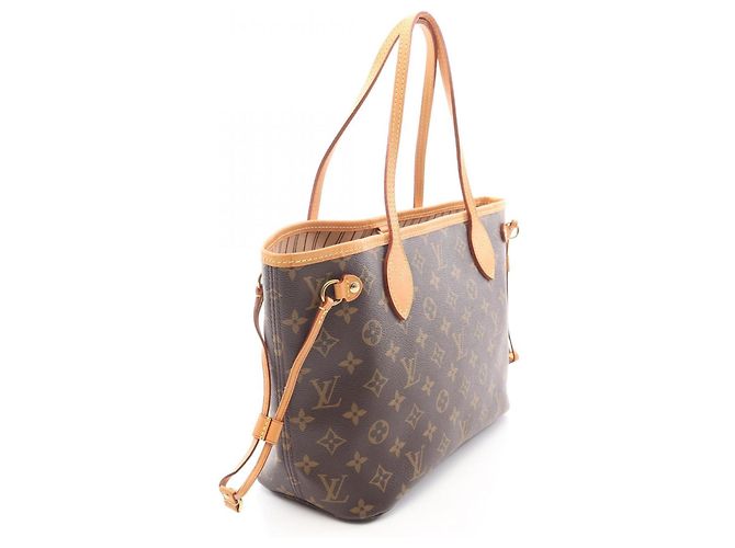 Bolso Tote Louis Vuitton Neverfull PM Monogram Castaño - vista 2