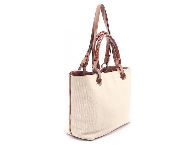 Borsa Tote 2-Way Loewe Anagram Marrone Beige - vista 2