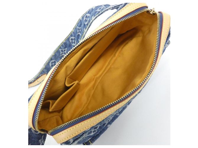 Louis Vuitton Monogram Denim Shoulder Bag Blue - view 6
