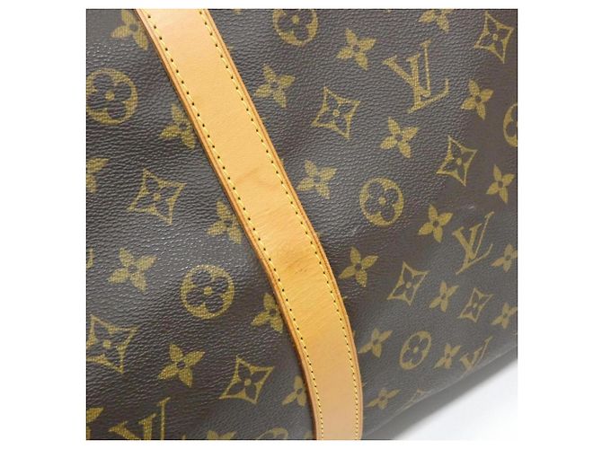 Sac Boston Louis Vuitton Monogram Keepall Bandoulière 60cm Marron - vue 3