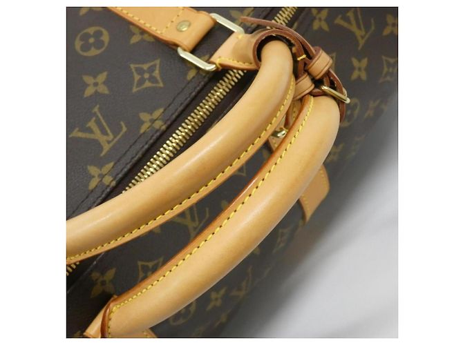 Sac Boston Louis Vuitton Monogram Keepall Bandoulière 60cm Marron - vue 7