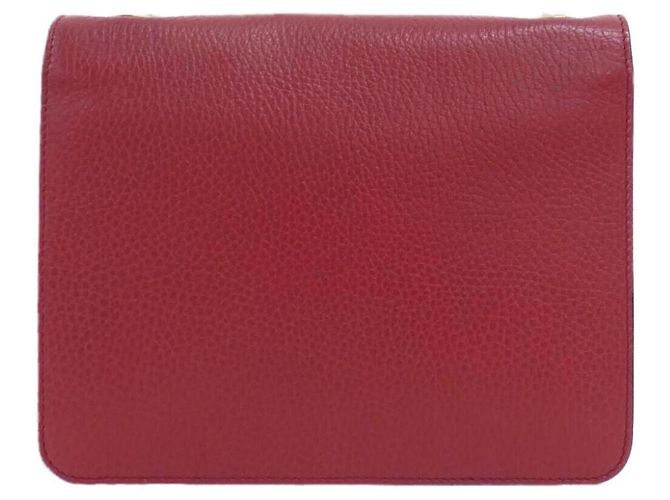 Borsa a tracolla in pelle rossa Gucci Rosso - vista 2