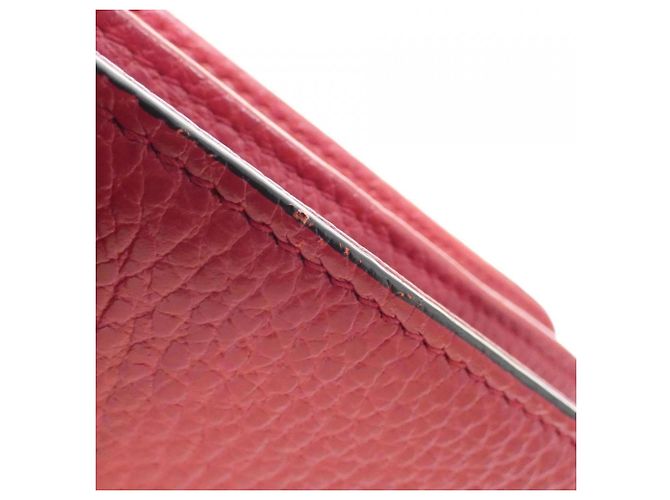 Borsa a tracolla in pelle rossa Gucci Rosso - vista 6