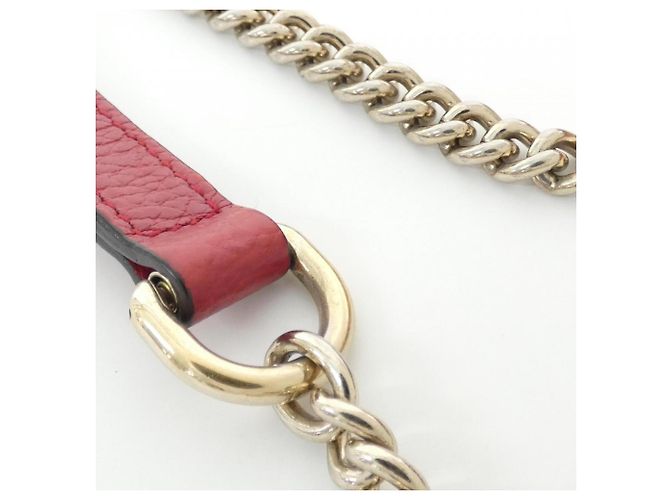 Borsa a tracolla in pelle rossa Gucci Rosso - vista 8