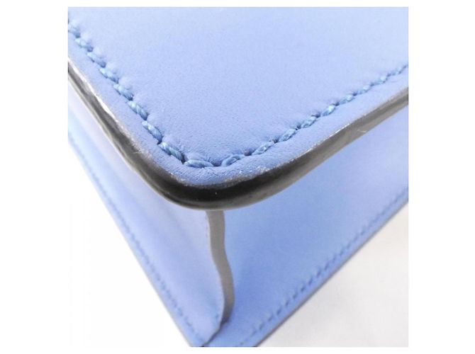 Borsa Gucci Sylvie in pelle azzurro chiaro Blu chiaro - vista 3