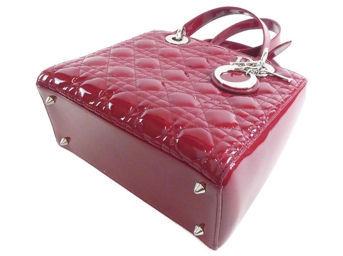 Borsa Christian Dior Lady Medium VRB44551 Rosso - vista 3