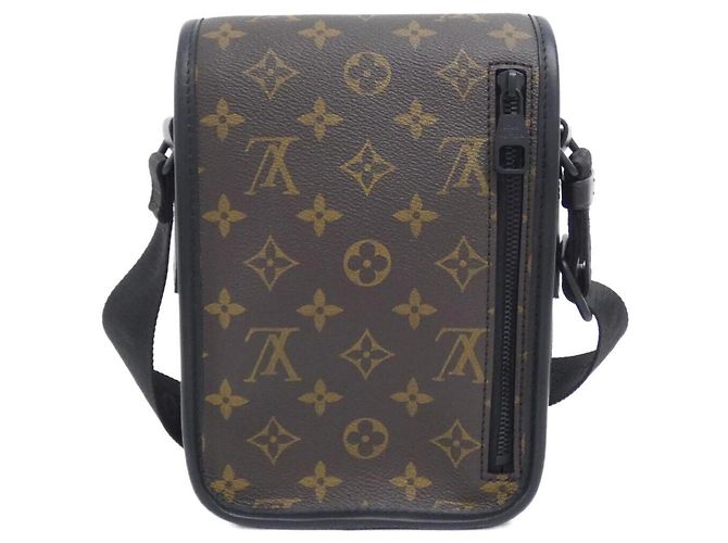 Borsa a tracolla Louis Vuitton Monogram Macassar Archie Messenger PM M46442 Marrone Nero - vista 2