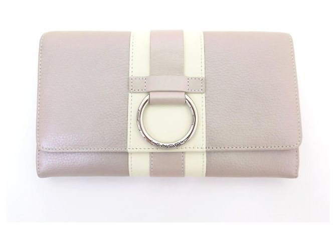 LANCEL LAURE MANAUDOU HANDBAG + WALLET IRIDESCENT PINK LEATHER - view 13