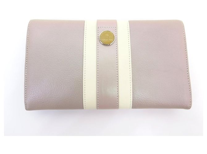 LANCEL LAURE MANAUDOU HANDBAG + WALLET IRIDESCENT PINK LEATHER - view 14