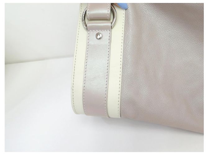 LANCEL LAURE MANAUDOU HANDBAG + WALLET IRIDESCENT PINK LEATHER - view 23
