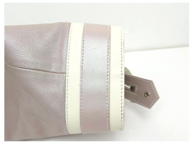 LANCEL LAURE MANAUDOU HANDBAG + WALLET IRIDESCENT PINK LEATHER - view 25