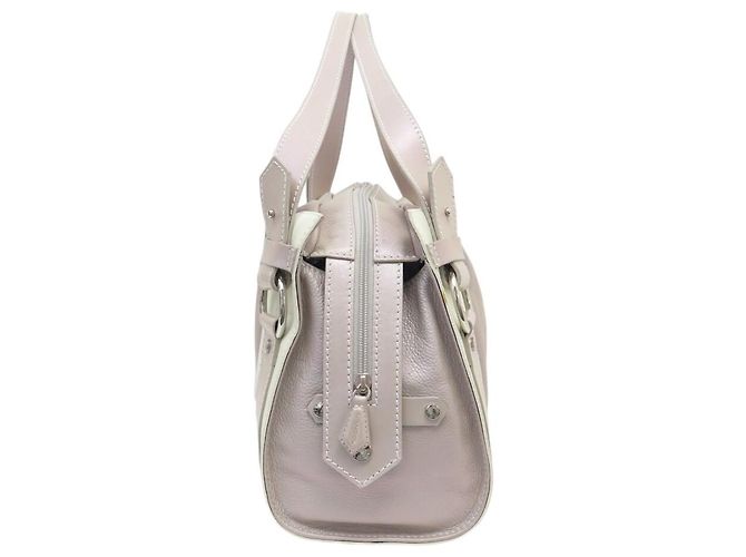 LANCEL LAURE MANAUDOU HANDBAG + WALLET IRIDESCENT PINK LEATHER - view 3