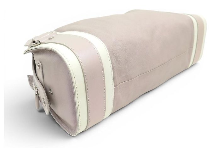 LANCEL LAURE MANAUDOU HANDBAG + WALLET IRIDESCENT PINK LEATHER - view 4