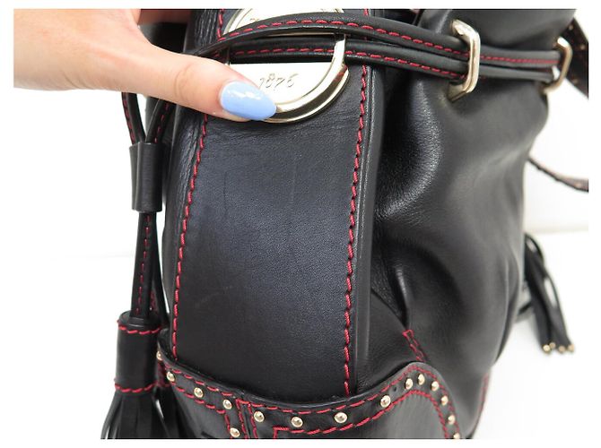 Borsa a Spalla in Pelle Nera LANCEL LES LIONNES Nero - vista 13