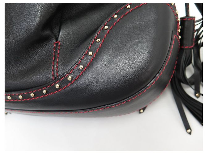 Borsa a Spalla in Pelle Nera LANCEL LES LIONNES Nero - vista 14