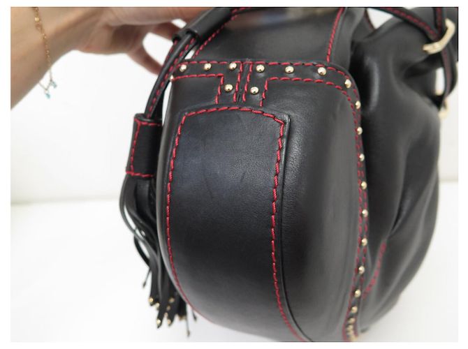 Borsa a Spalla in Pelle Nera LANCEL LES LIONNES Nero - vista 15