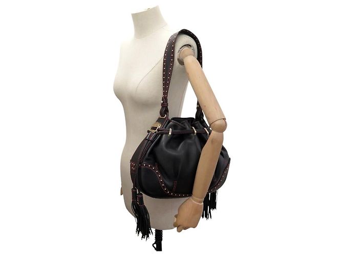 Borsa a Spalla in Pelle Nera LANCEL LES LIONNES Nero - vista 5