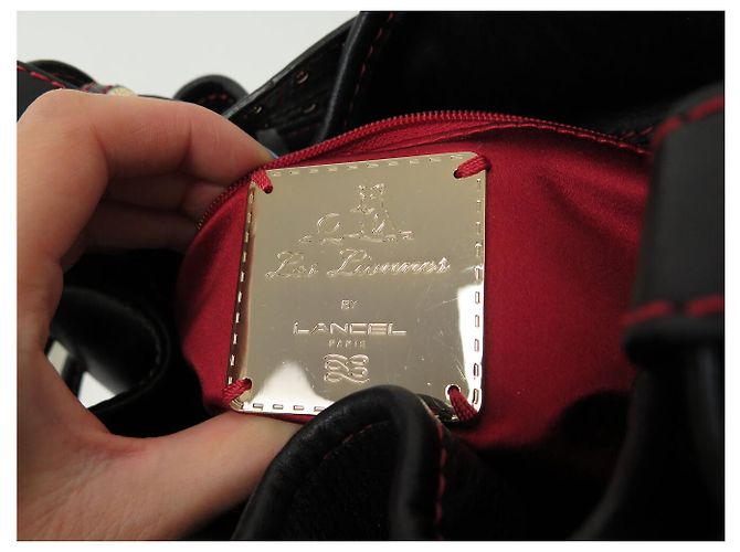 Borsa a Spalla in Pelle Nera LANCEL LES LIONNES Nero - vista 8