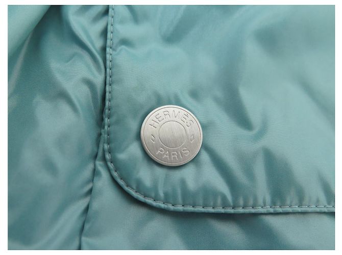 Hermès HERMES REVERSIBLE BOMBER JACKET L 52 IN POLYESTER BLUE Navy blue - view 11