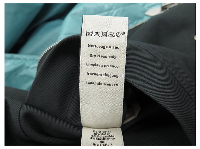 Hermès HERMES REVERSIBLE BOMBER JACKET L 52 IN POLYESTER BLUE Navy blue - view 14