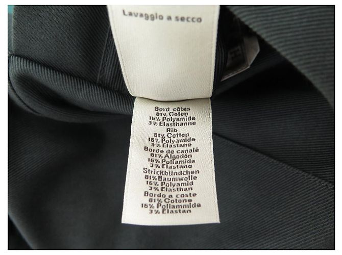 Hermès HERMES REVERSIBLE BOMBER JACKET L 52 IN POLYESTER BLUE Navy blue - view 15