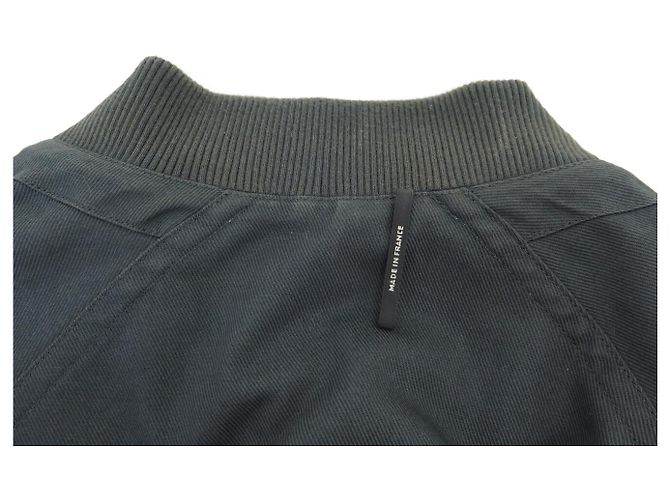 Hermès HERMES REVERSIBLE BOMBER JACKET L 52 IN POLYESTER BLUE Navy blue - view 19