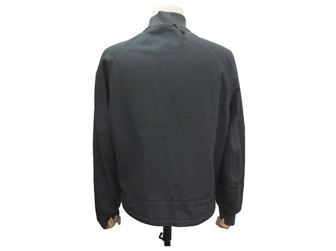Hermès HERMES REVERSIBLE BOMBER JACKET L 52 IN POLYESTER BLUE Navy blue - view 6