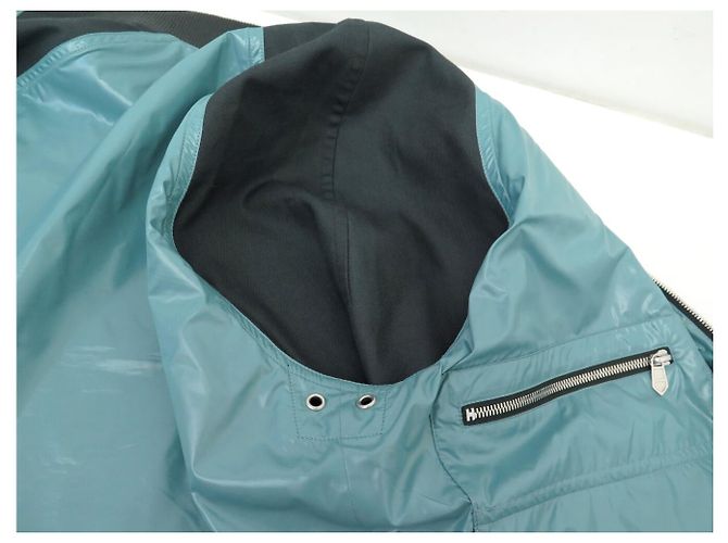 Hermès HERMES REVERSIBLE BOMBER JACKET L 52 IN POLYESTER BLUE Navy blue - view 8